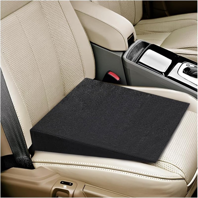 FSTURIOS Auto Seat Wedge Leveling Cushion, Comfortable Ergonomic Wedge Foam Pad Car Seat Cushion, Angled Design Rear Seat Pad Office Chair Support Cushion for Pain Relief - Image 1